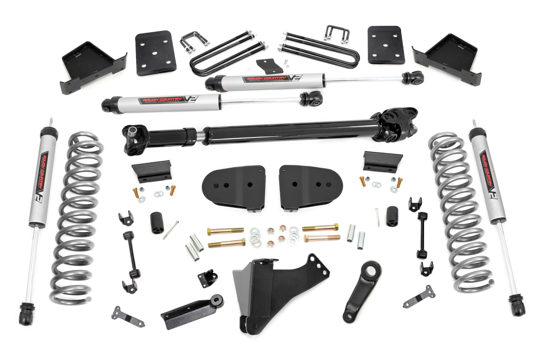 Rough Country 6 Inch Lift Kit OVLDS D/S V2 Ford F-250/F-350 Super Duty 4WD (23-26)