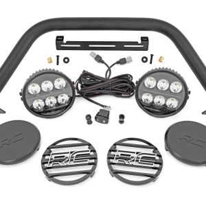Rough Country Safari Bar 6.5 Inch Round LED OE Modular Steel Ford Bronco 4WD (21-26)