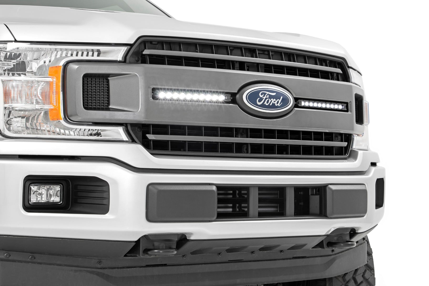 Rough Country 10 Inch Chrome Series LED Light Bar Slim Line Pair