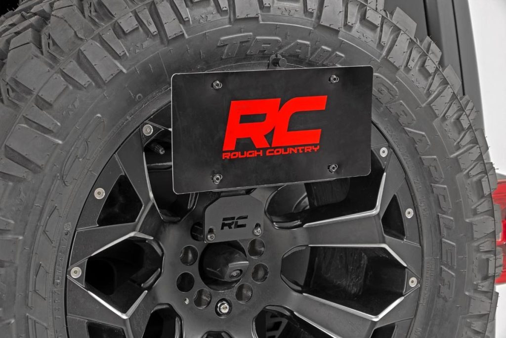 Rough Country License Plate Relocation Bracket Jeep Wrangler JL (18-26)/Wrangler Unlimited (18-26)