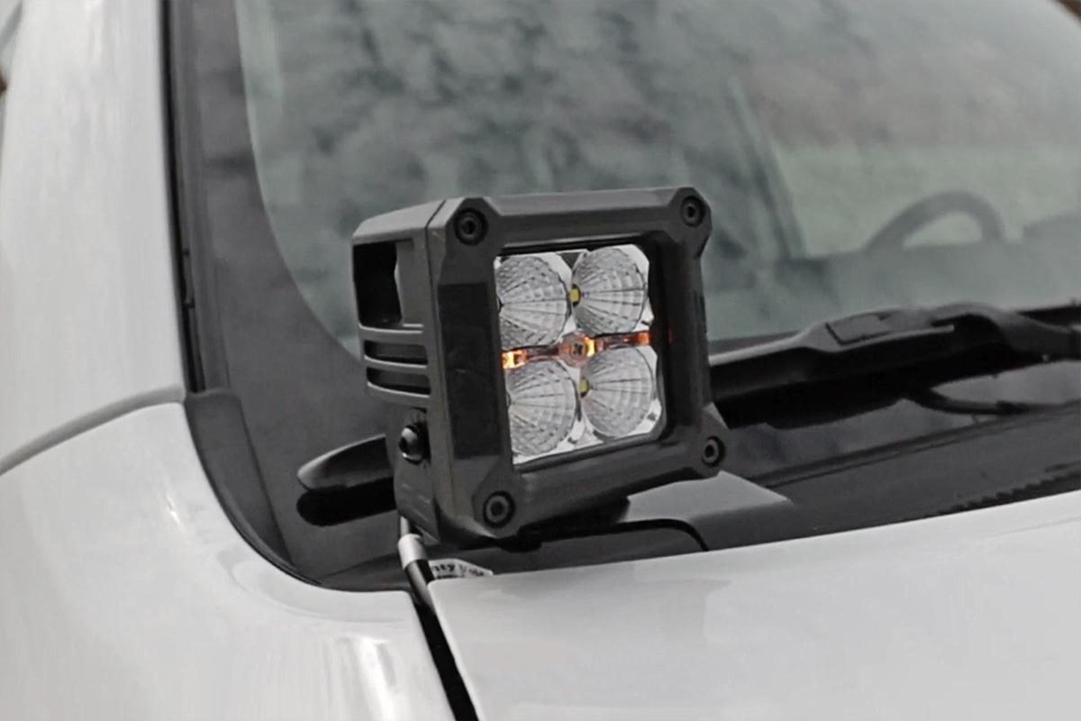 Rough Country LED Light Kit Ditch Mount 2β³ Spectrum Spot Pair Toyota 4Runner (10-24)