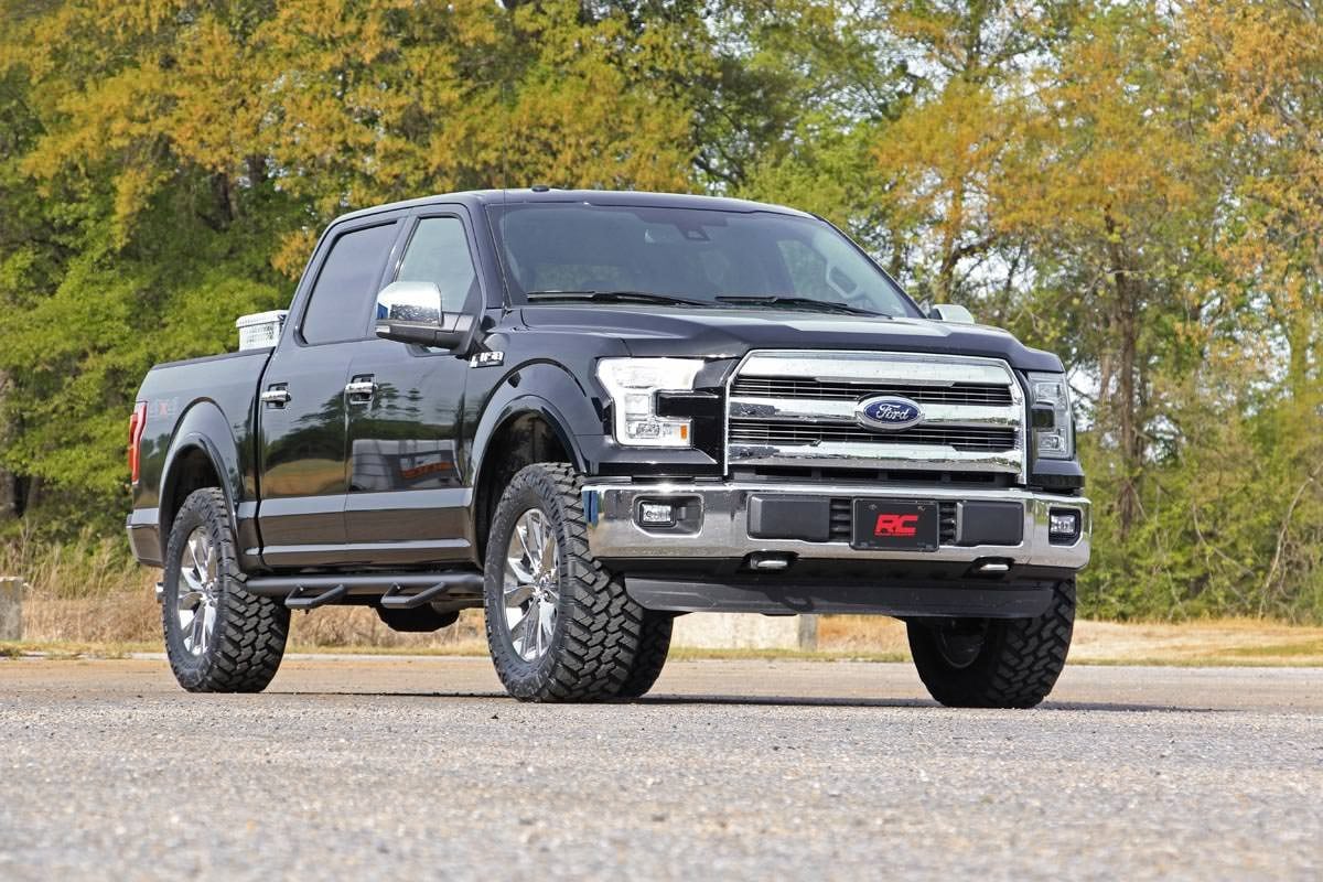 Rough Country 2 Inch Leveling Kit Red Ford F-150 (14-26)/Raptor (19-20)