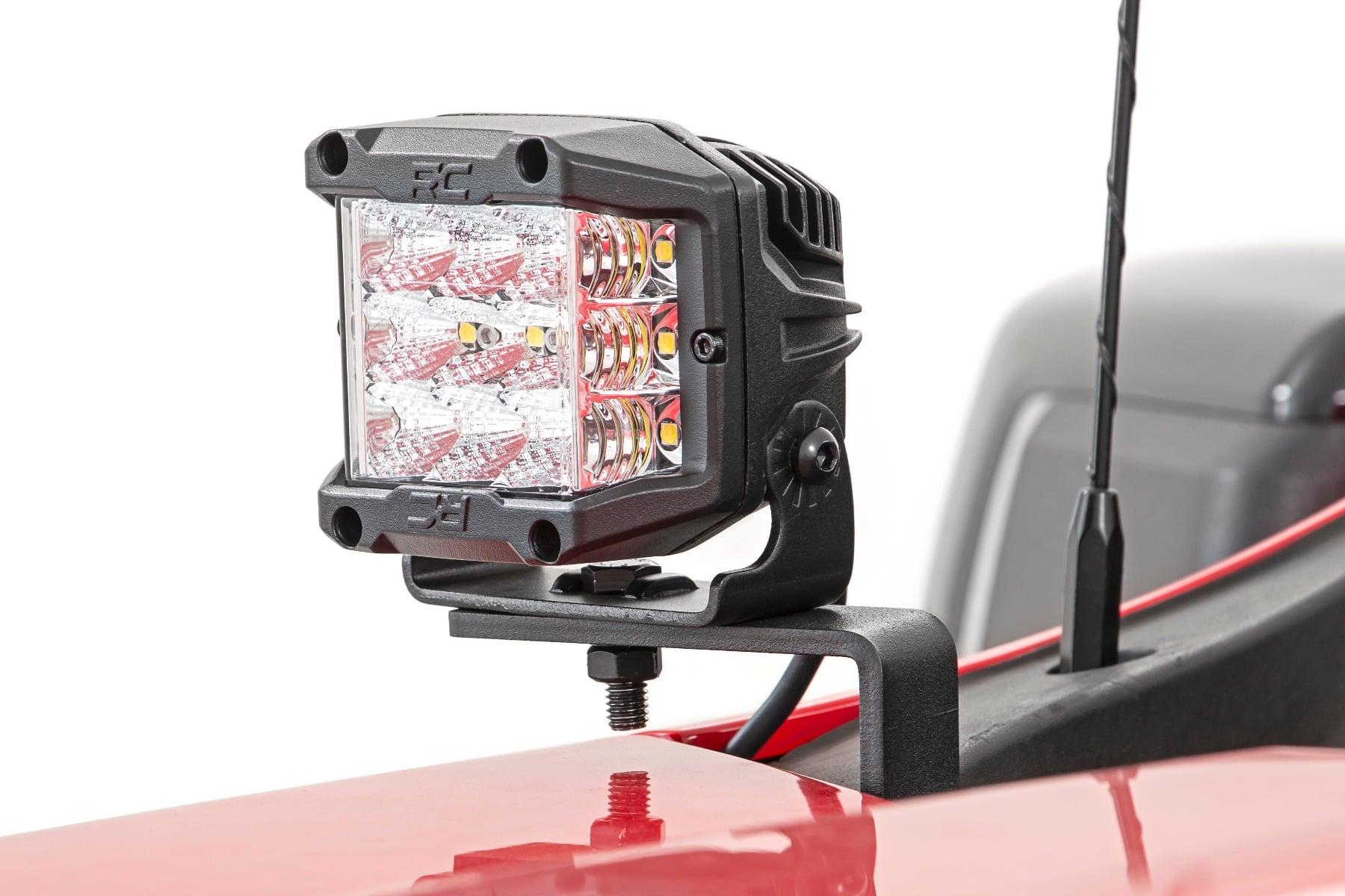 Rough Country LED Light Kit Ditch Mount 2β³ Spectrum Pair Spot Chevy Silverado 1500 (19-26)