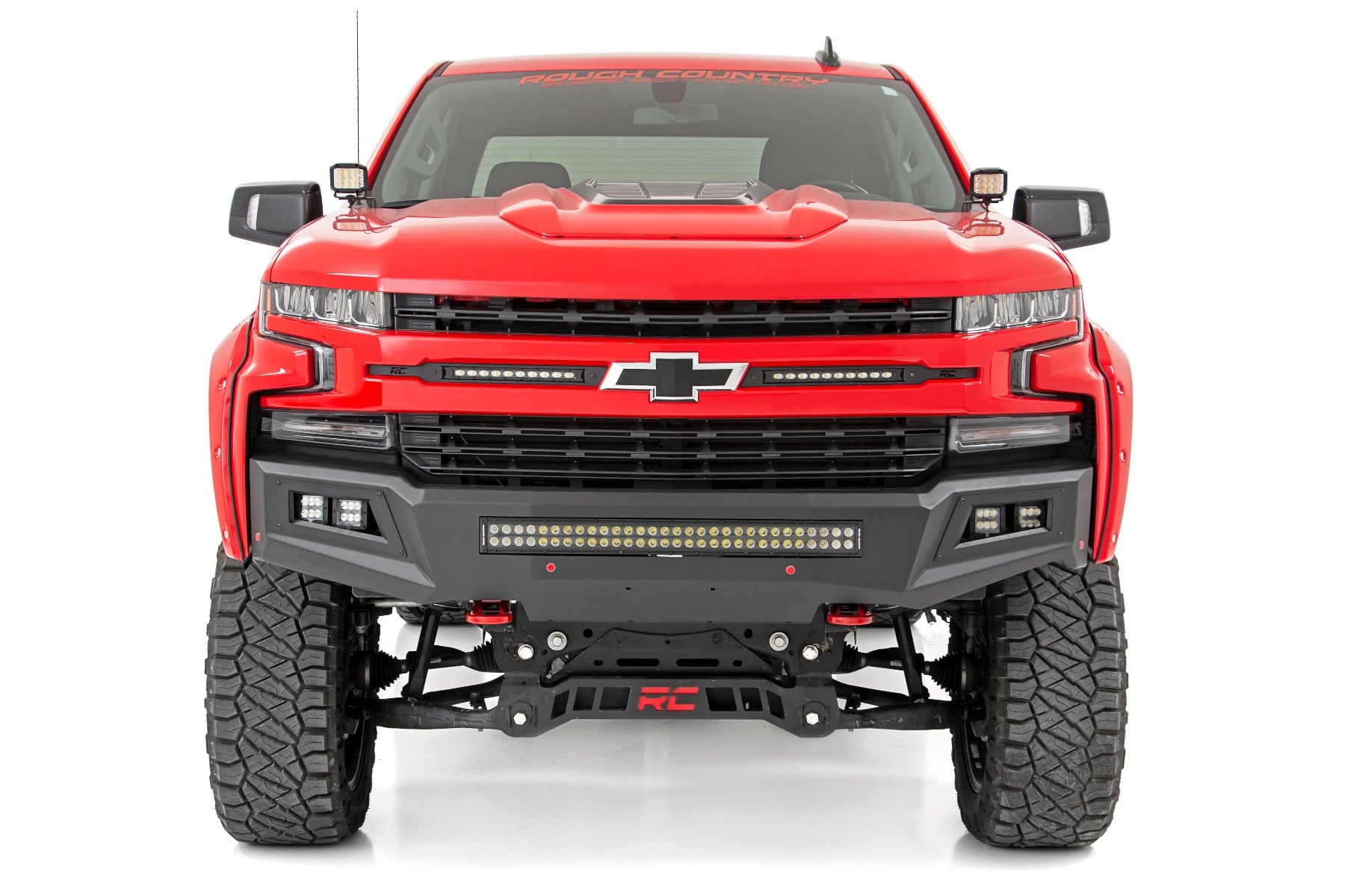 Rough Country LED Light Kit Ditch Mount 2β³ Spectrum Pair Spot Chevy Silverado 1500 (19-26)