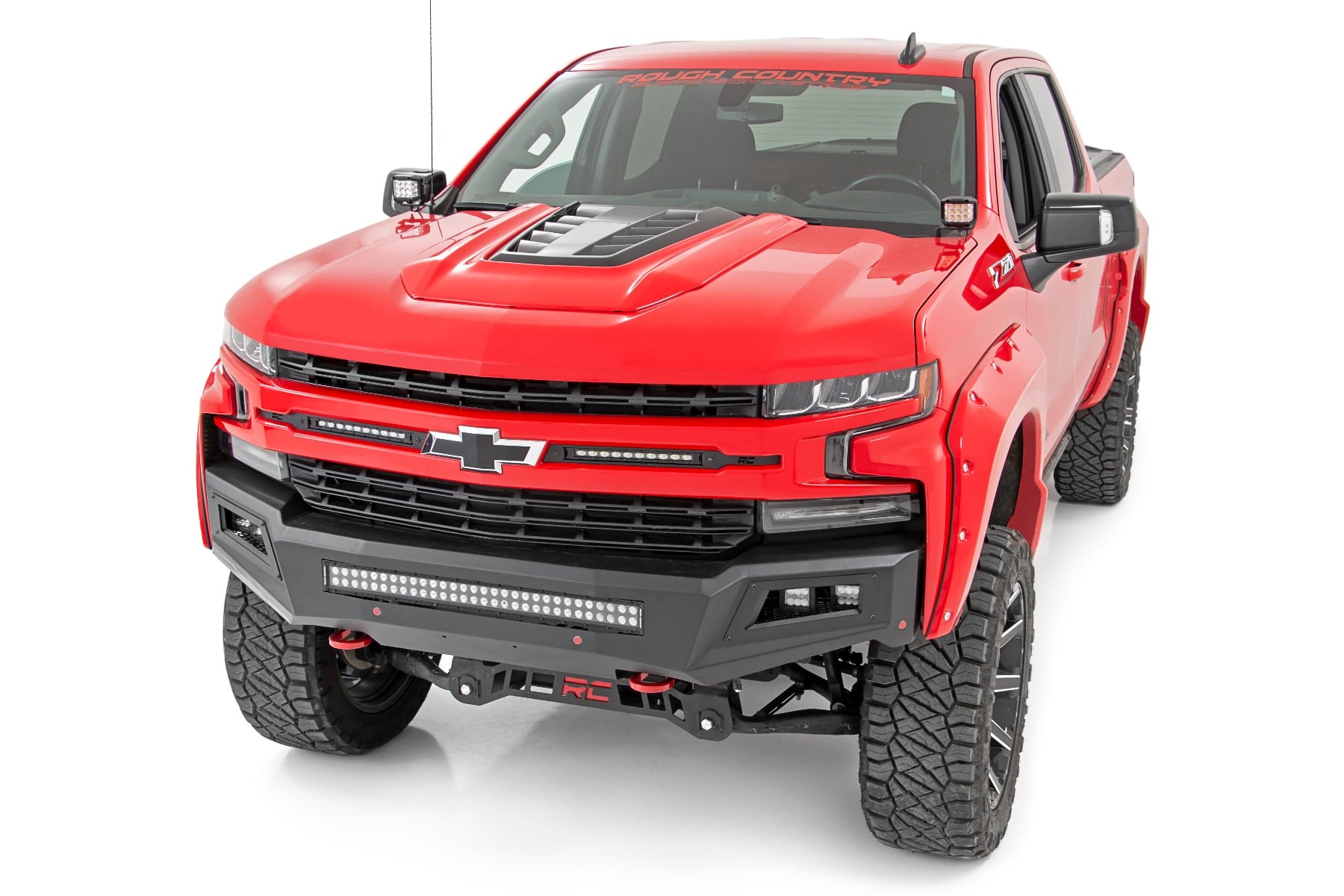 Rough Country LED Light Kit Ditch Mount 2β³ Spectrum Pair Spot Chevy Silverado 1500 (19-26)