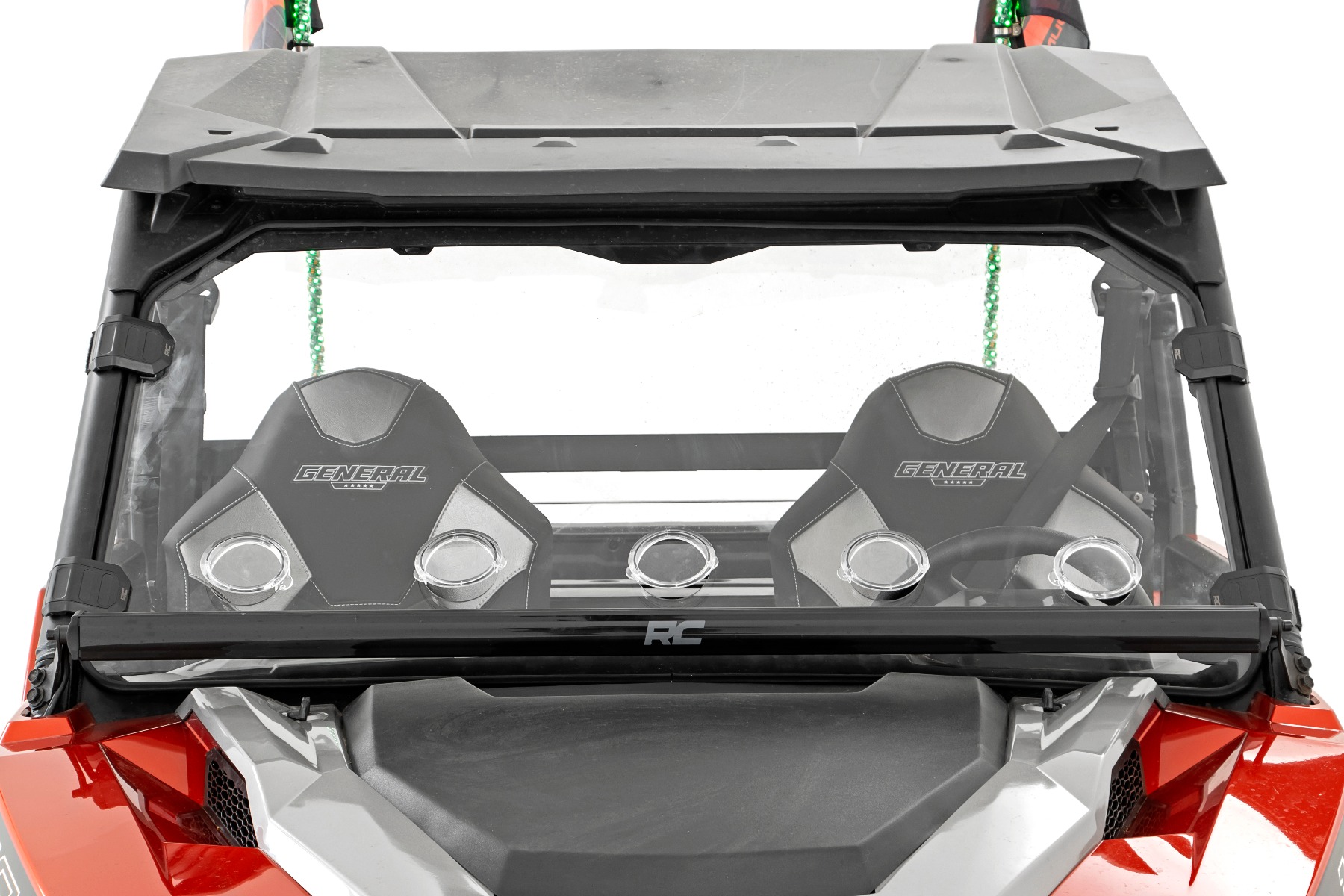 Rough Country Vented Full Windshield Scratch Resistant Polaris General XP 4 1000