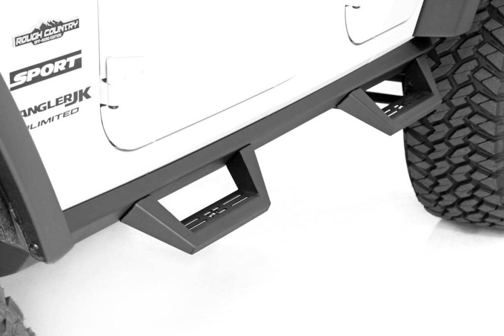Rough Country Contoured Drop Steps 4 Door Jeep Wrangler Unlimited 2WD/4WD (2007-2018)