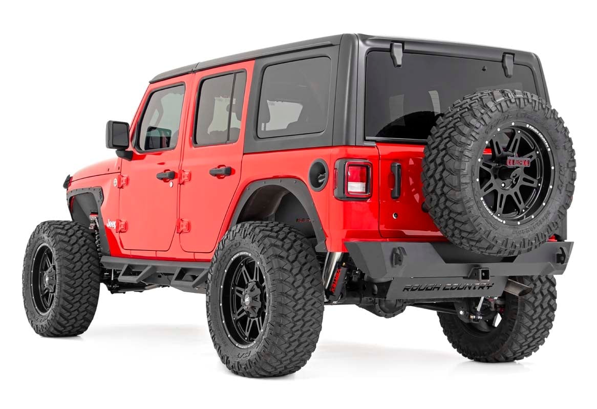 Rough Country 3.5 Inch Lift Kit Adj Lower FR D/S Jeep Wrangler Unlimited 4WD (24-26)