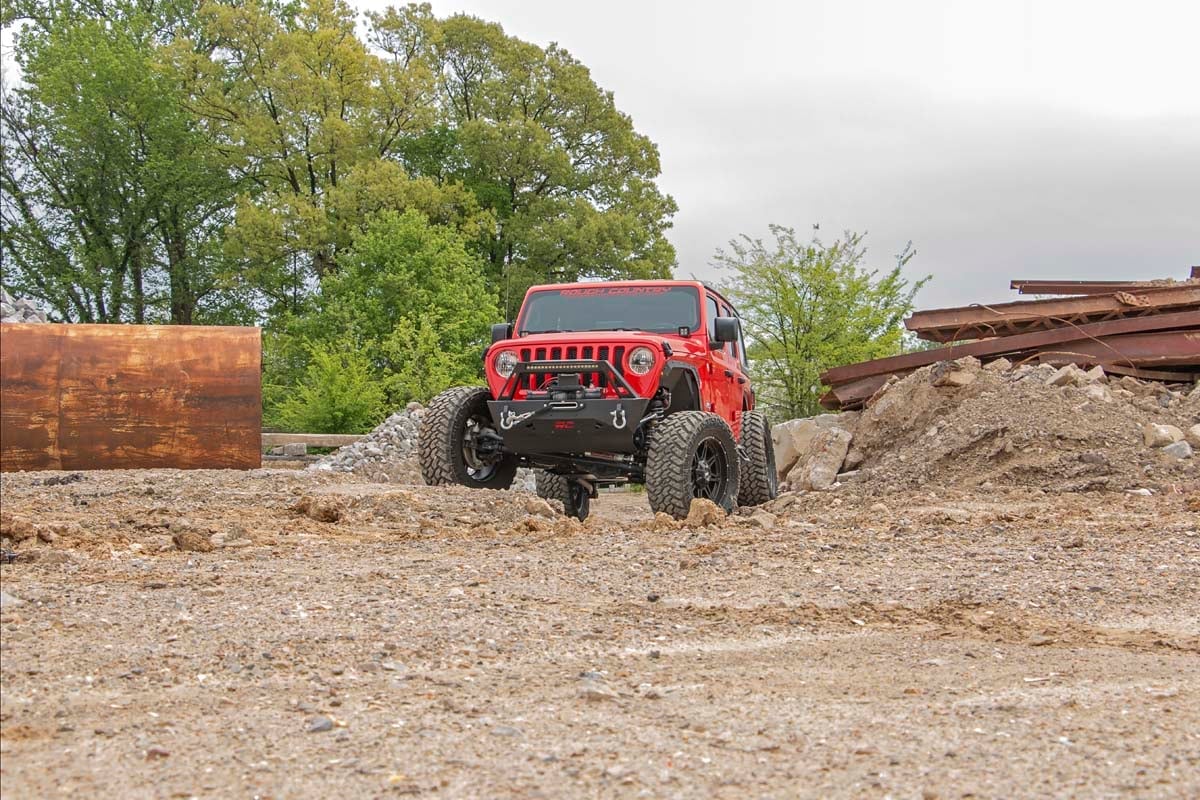 Rough Country 3.5 Inch Lift Kit Adj Lower FR D/S Jeep Wrangler Unlimited 4WD (24-26)