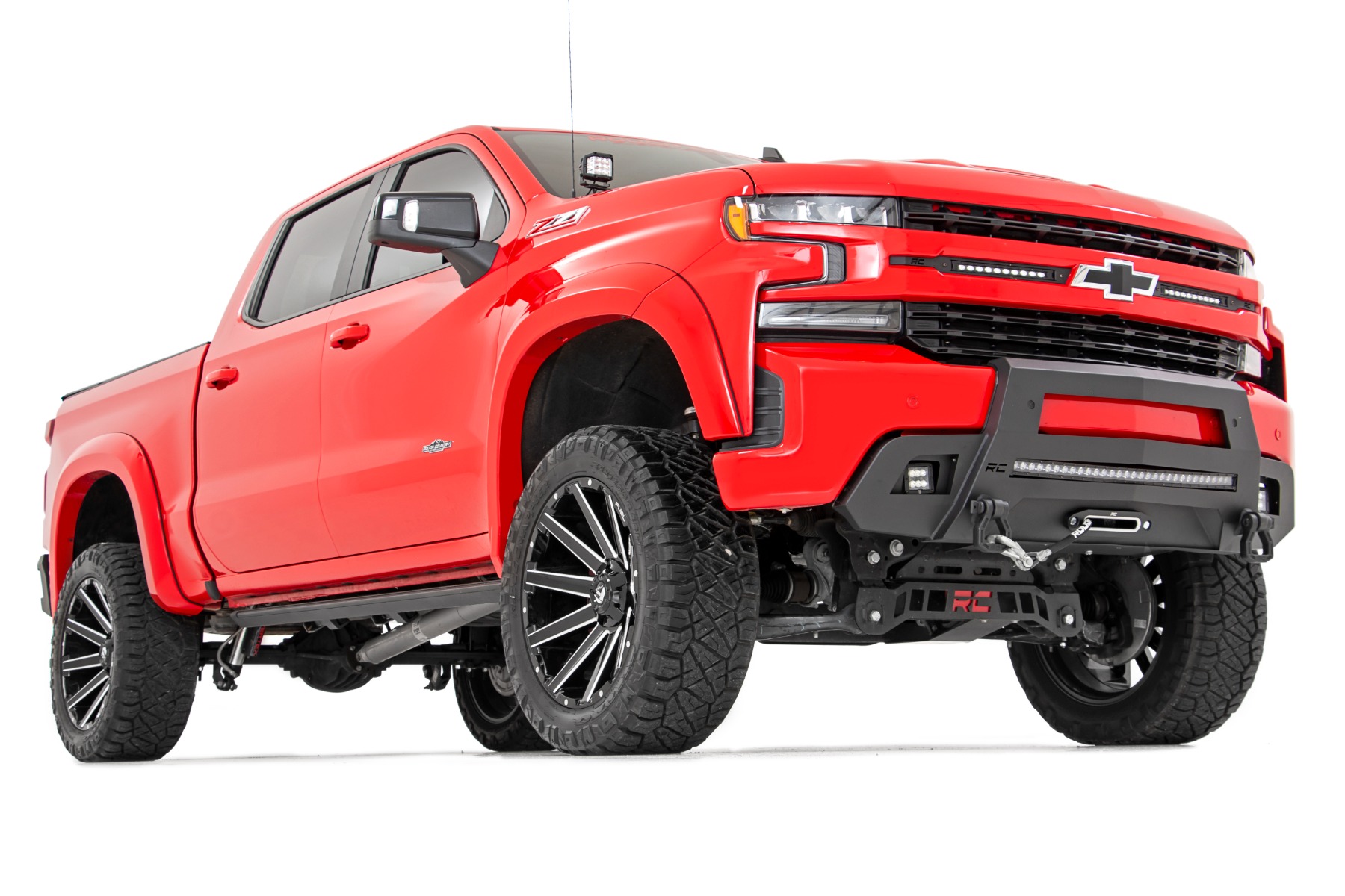 Rough Country SF1 Fender Flares G7C Red Hot Chevy Silverado 1500 2WD/4WD (2019-2026)