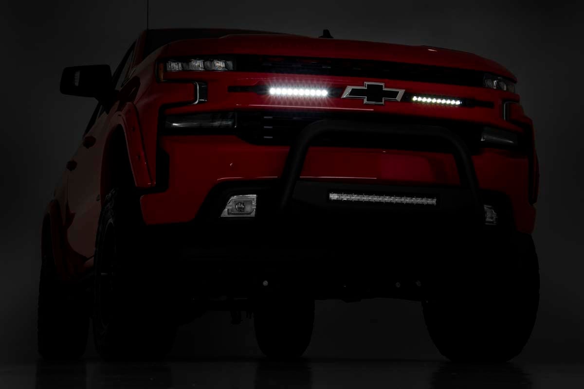 Rough Country 10 Inch Chrome Series LED Light Bar Slim Line Pair