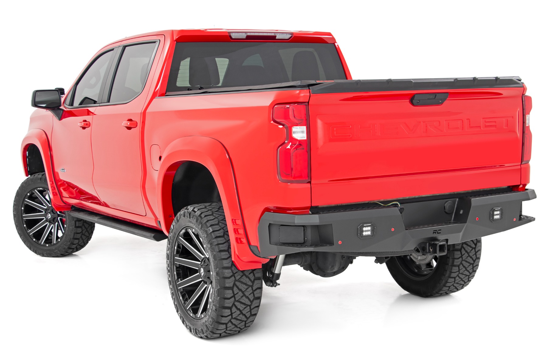 Rough Country SF1 Fender Flares G7C Red Hot Chevy Silverado 1500 2WD/4WD (2019-2026)