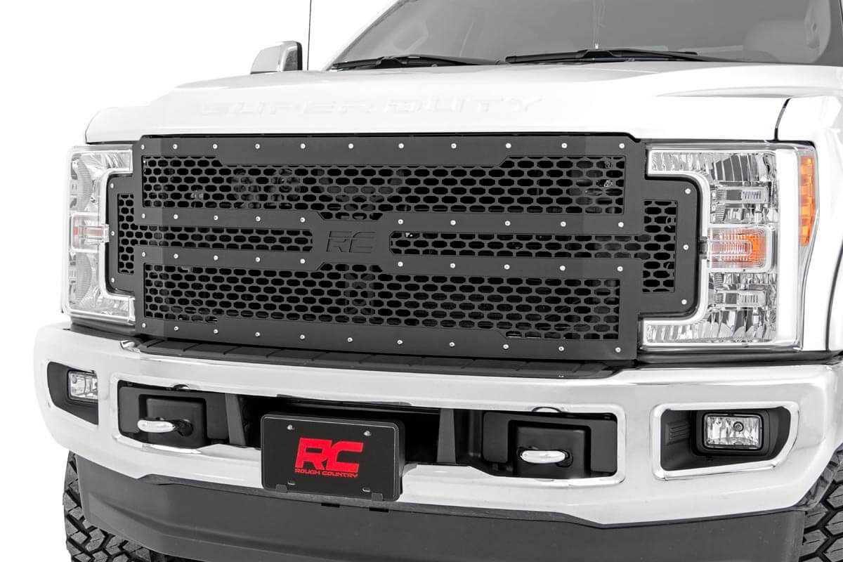 Rough Country Mesh Grille Ford F-250/F-350 Super Duty 2WD/4WD (2017-2019)
