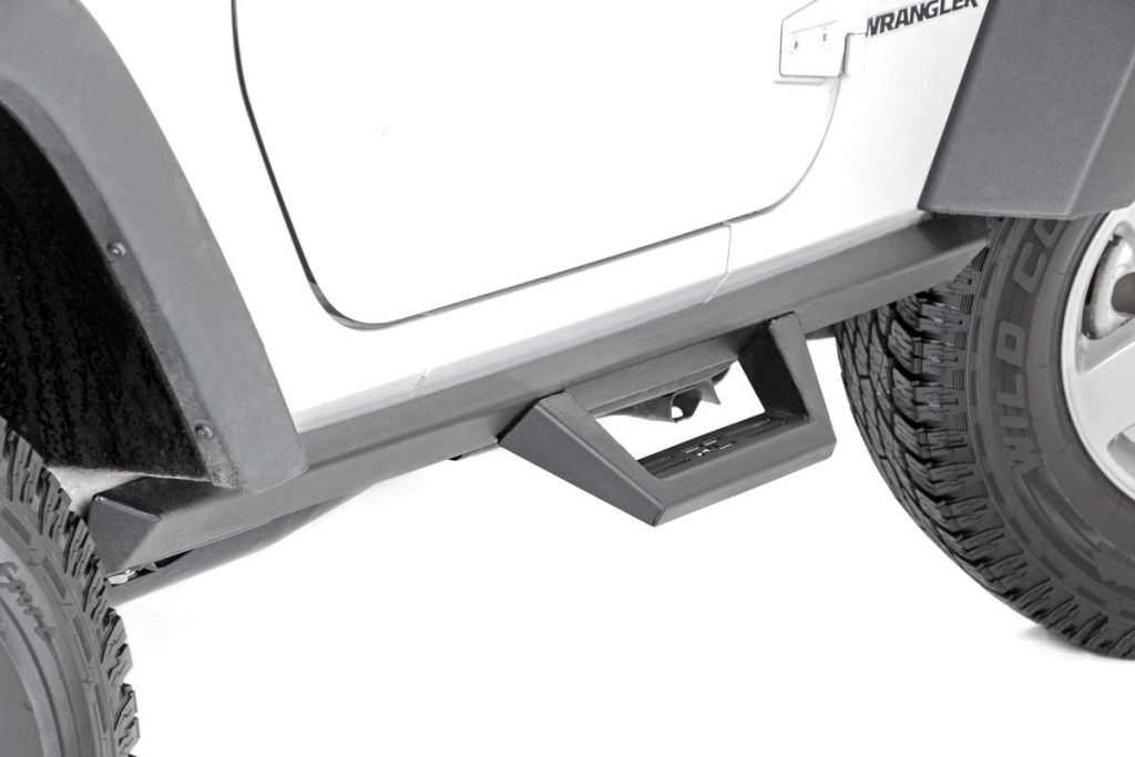 Rough Country Contoured Drop Steps 2 Door Jeep Wrangler JK 4WD (2007-2018)