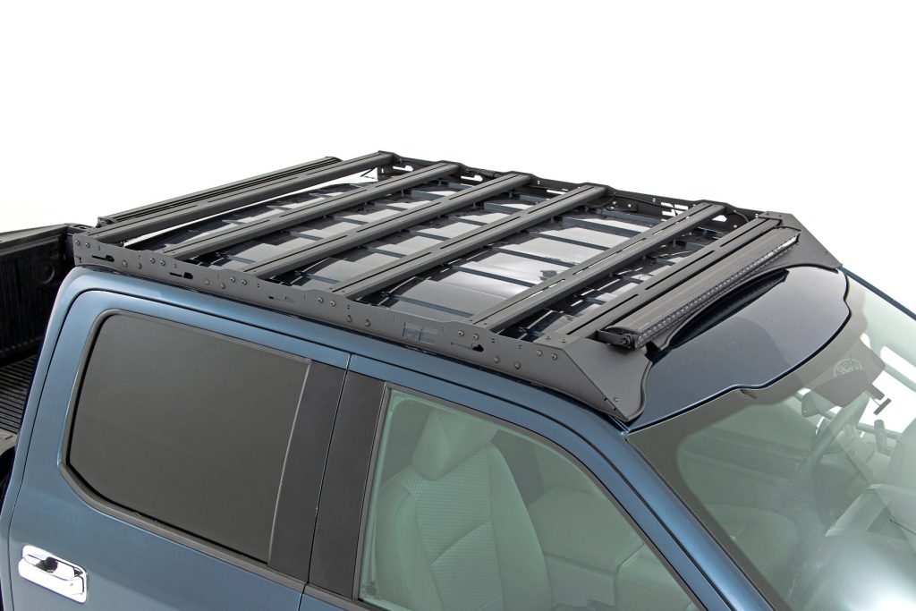 Rough Country Roof Rack FR 40 Inch Single Row BLK LED Ford F-150 2WD/4WD (2015-2018)
