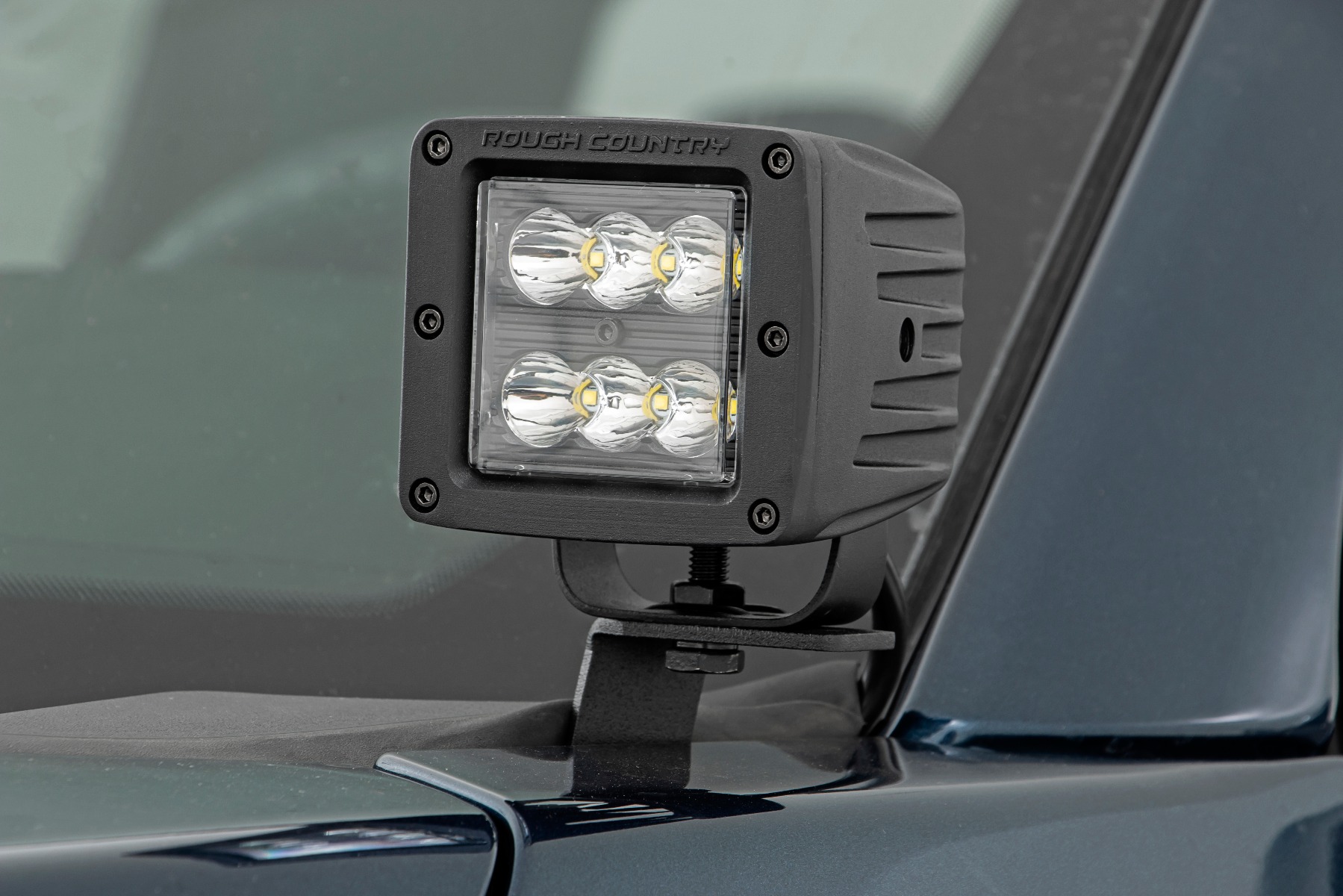Rough Country LED Light Kit Ditch Mount 2β³ Spectrum Pair Spot Ford F-150 (15-26)/F-150 Lightning (22-26)