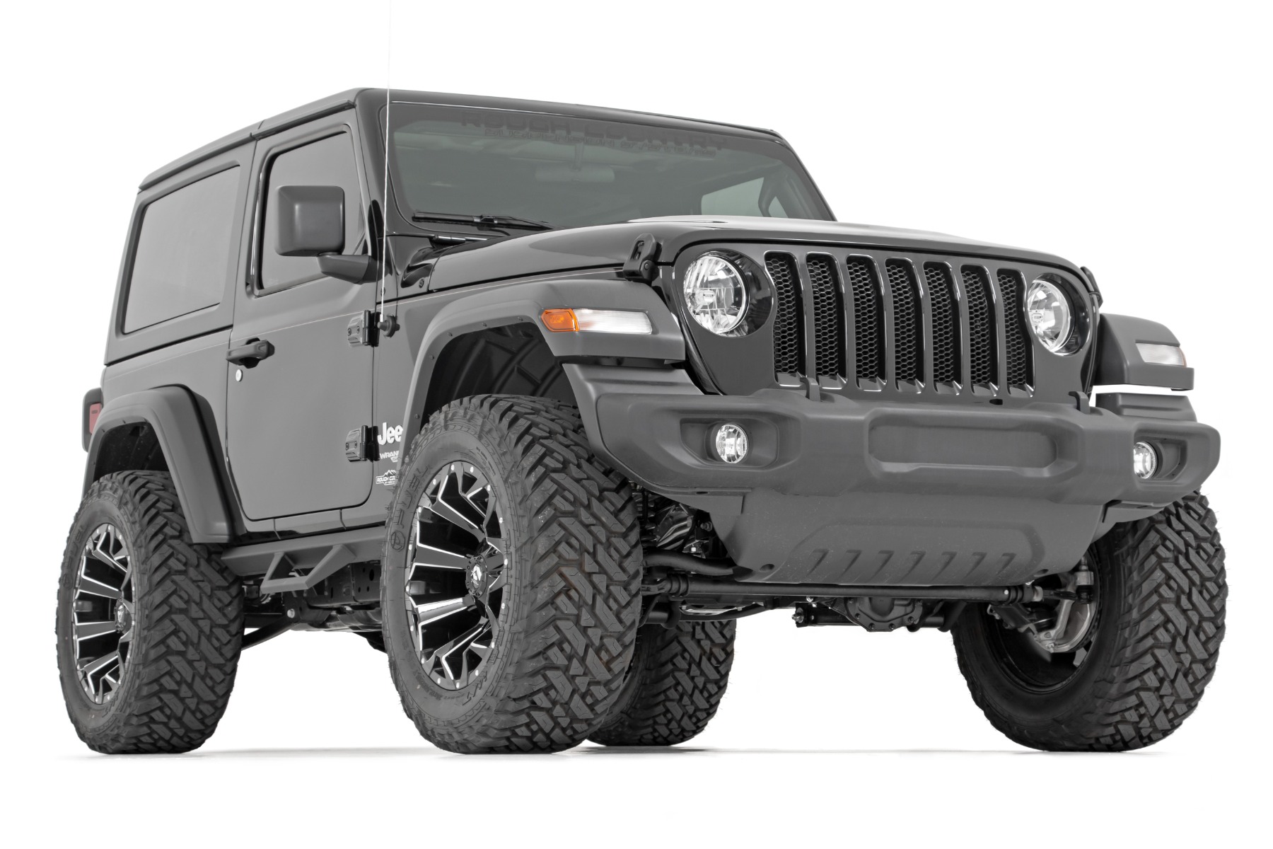 Rough Country 2.5 Inch Lift Kit Coils V2 Jeep Wrangler JL 4WD (2024-2026)