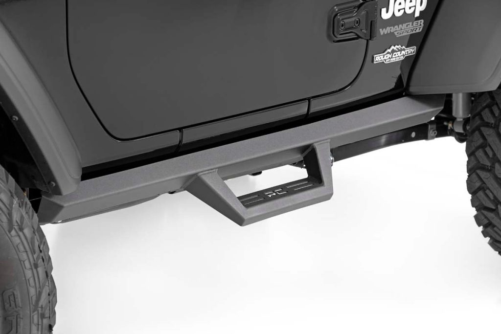 Rough Country Contoured Drop Steps 2 Door Jeep Wrangler JL 4WD (2018-2026)
