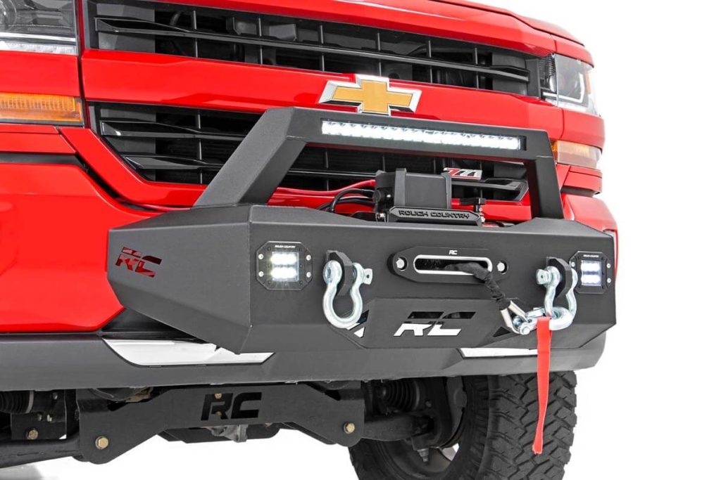 Rough Country EXO Winch Mount Kit Chevy Silverado 1500 2WD/4WD (2007-2018 & Classic)