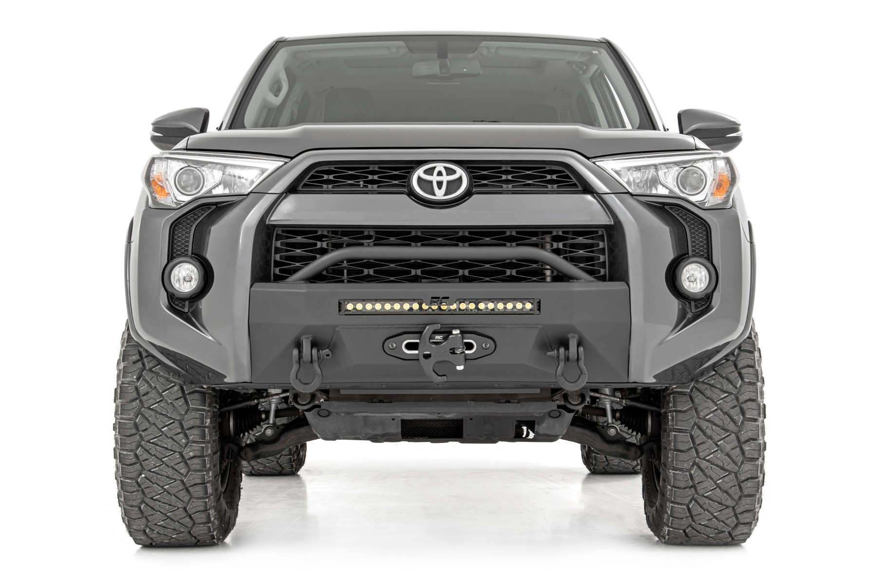 Rough Country Front Bumper Hybrid 20β³ Blk LED Toyota 4Runner 2WD/4WD (2014-2024)