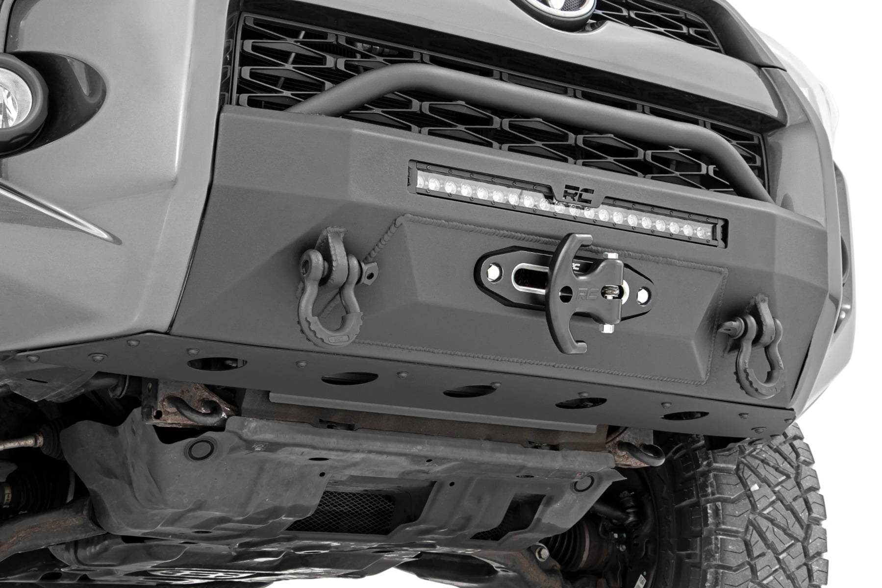 Rough Country Front Bumper Hybrid 20β³ Blk LED Toyota 4Runner 2WD/4WD (2014-2024)