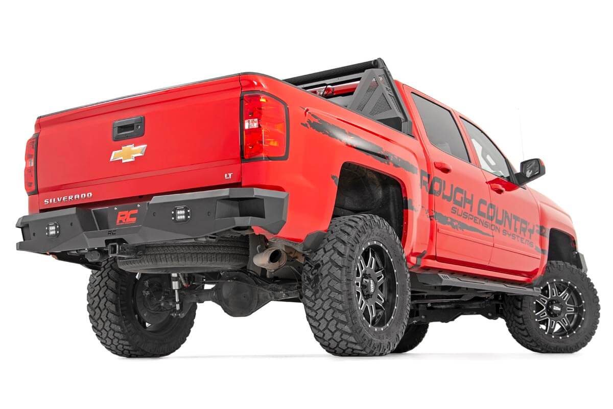 Rough Country Rear Bumper LED Chevy Silverado & GMC Sierra 1500 2WD/4WD (2007-2018 & Classic)