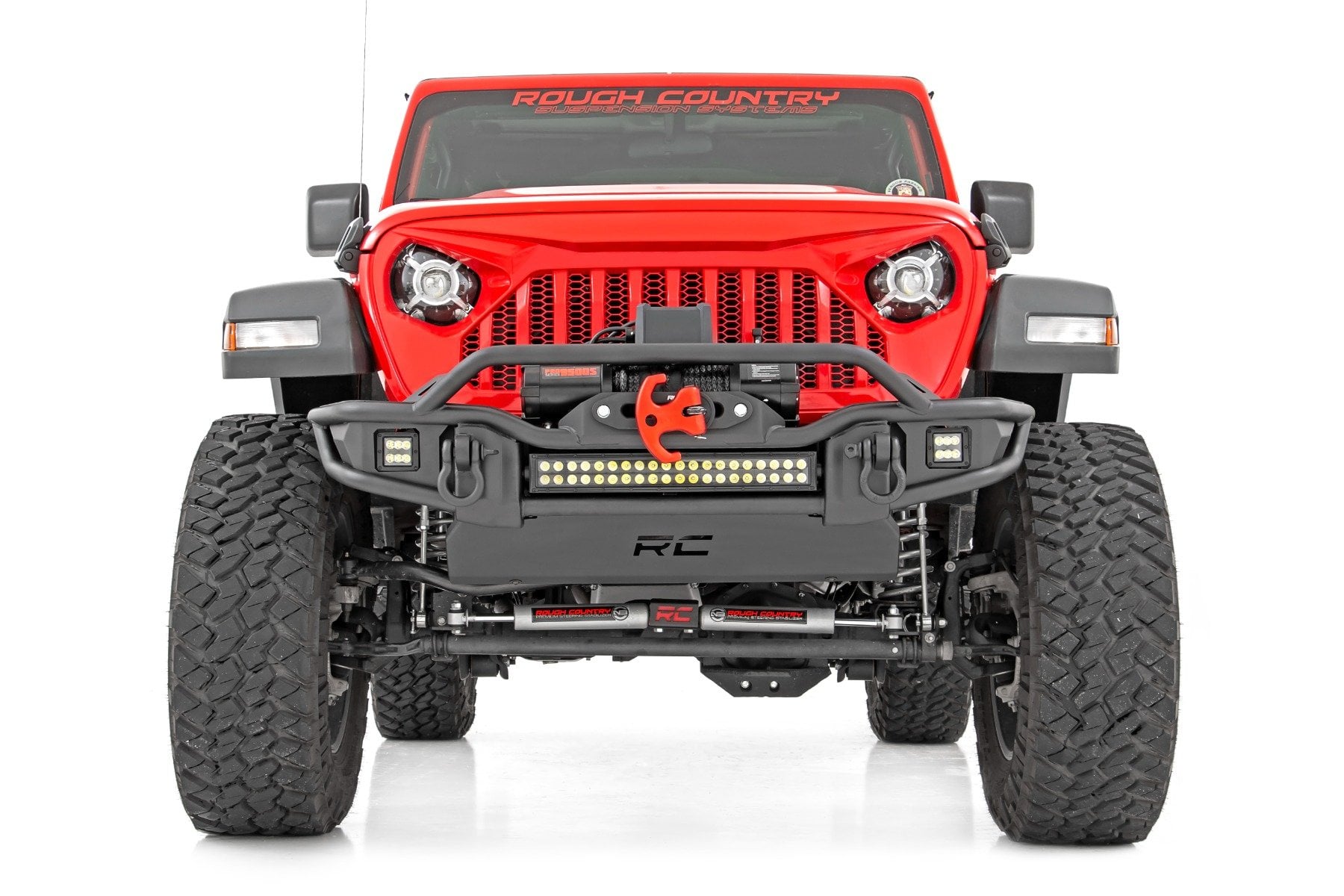 Rough Country 3.5 Inch lift Kit C/A Drop FR D/S Jeep Wrangler Unlimited 4WD (24-26)