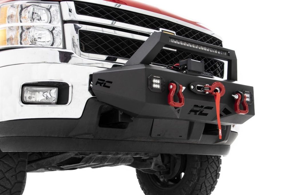 Rough Country EXO Winch Mount Kit Chevy Silverado 2500 HD/3500 HD 2WD/4WD (2011-2019)
