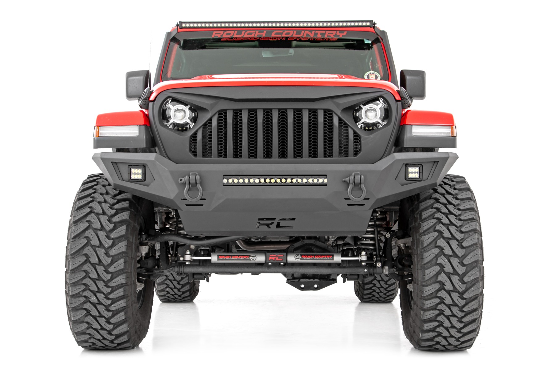 Rough Country Front Bumper Skid Plate Jeep Gladiator JT/Wrangler JK & JL/Wrangler Unlimited 4WD