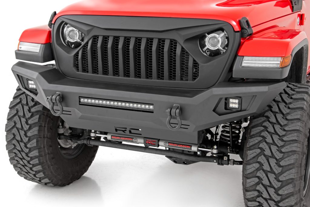 Rough Country Front Bumper Skid Plate Jeep Gladiator JT/Wrangler JK & JL/Wrangler Unlimited 4WD