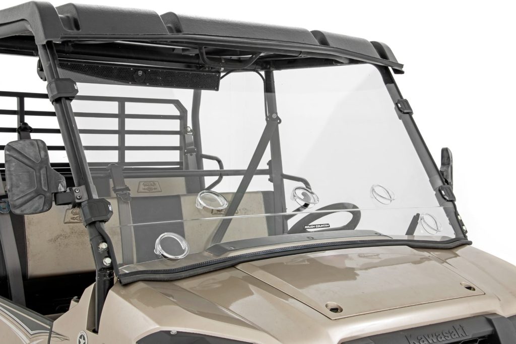 Rough Country Vented Full Windshield Scratch Resistant Kawasaki Mule PRO-FX