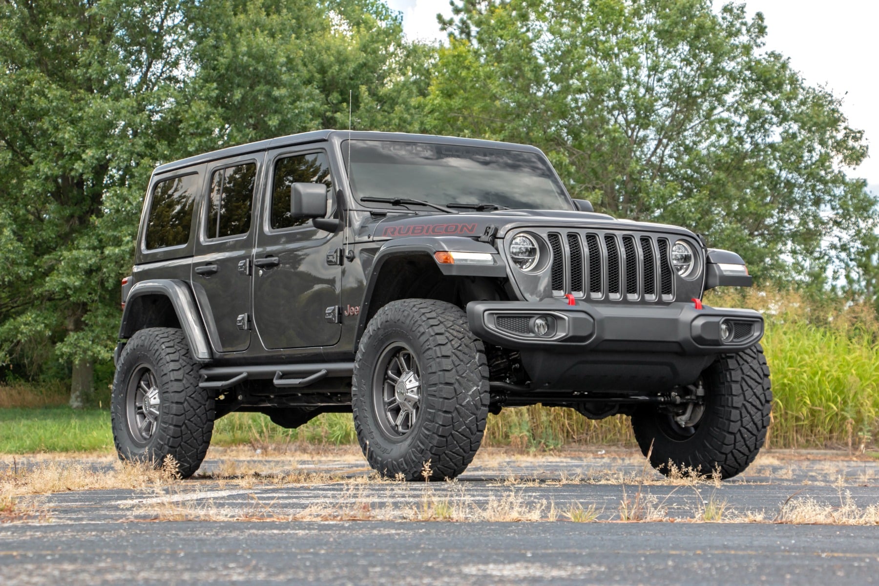 Rough Country 3.5 Inch Lift Kit Adj Lower FR D/S Jeep Wrangler Unlimited 4WD (24-26)
