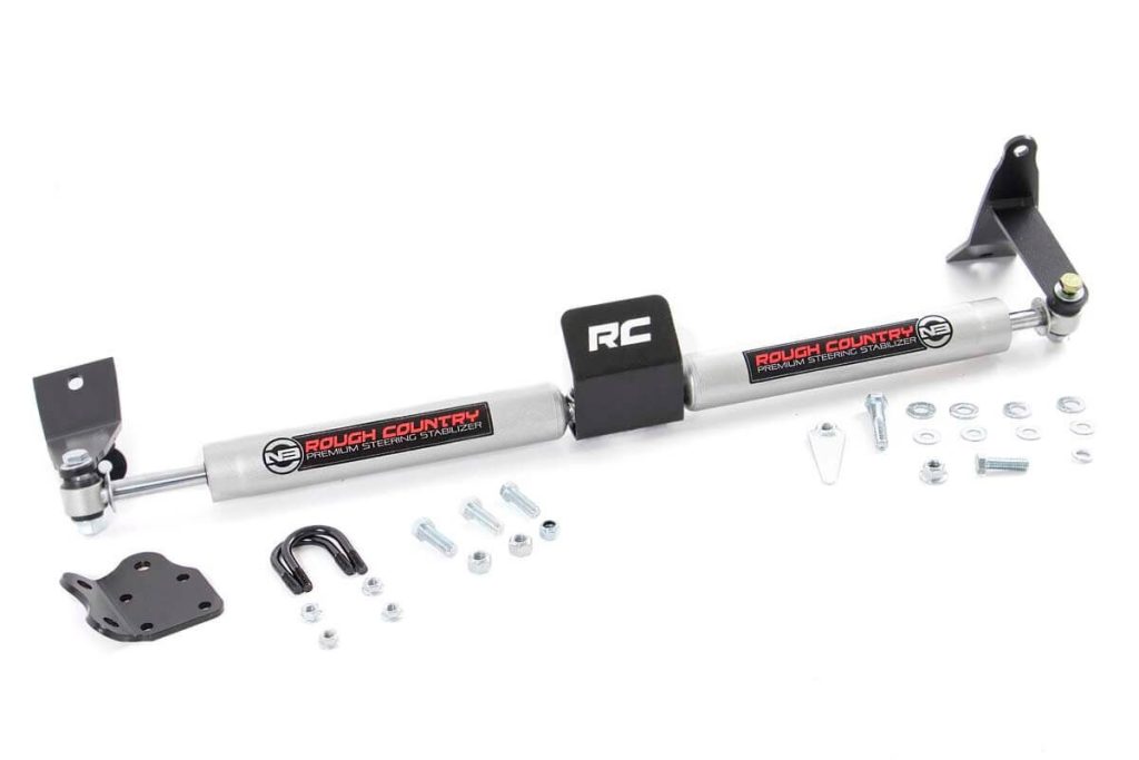 Rough Country N3 Steering Stabilizer Dual 2-8 Inch Lift Ram 2500 (03-13)/3500 (11-12)