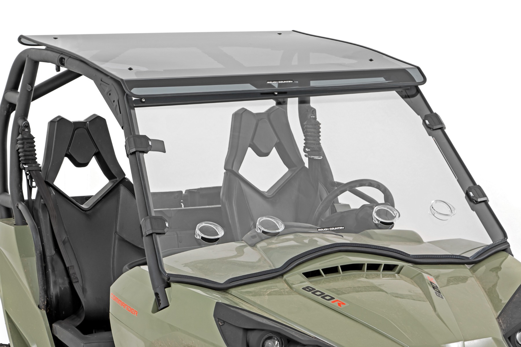 Rough Country Vented Full Windshield Scratch Resistant Can-Am Commander Max 1000