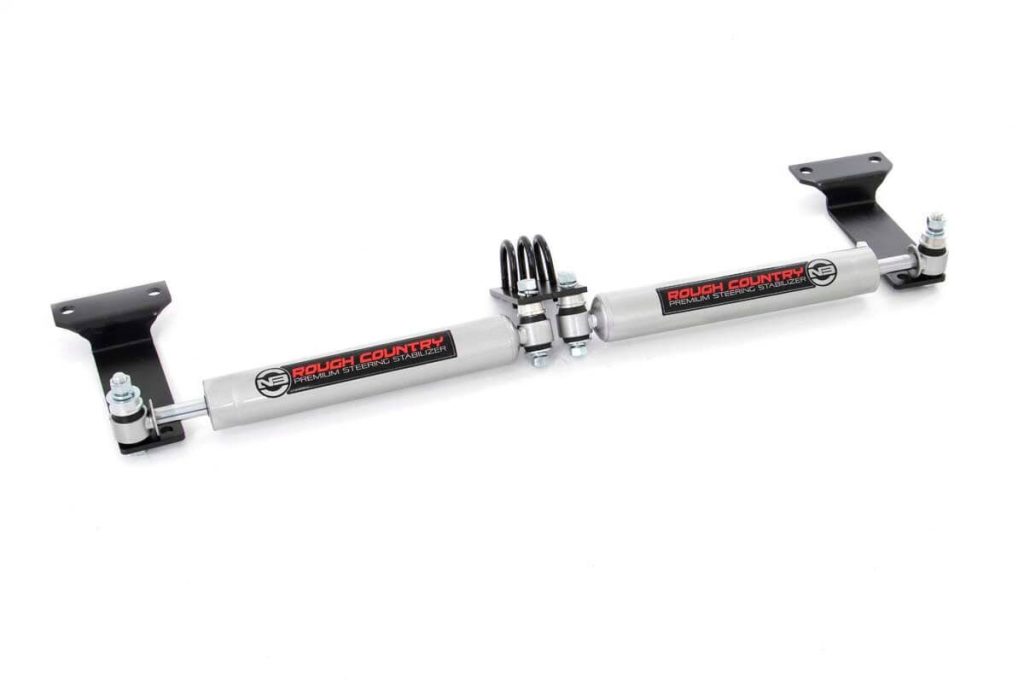 Rough Country N3 Steering Stabilizer Dual 2-8 Inch Lift Ford Excursion (00-05)/Super Duty (99-04)