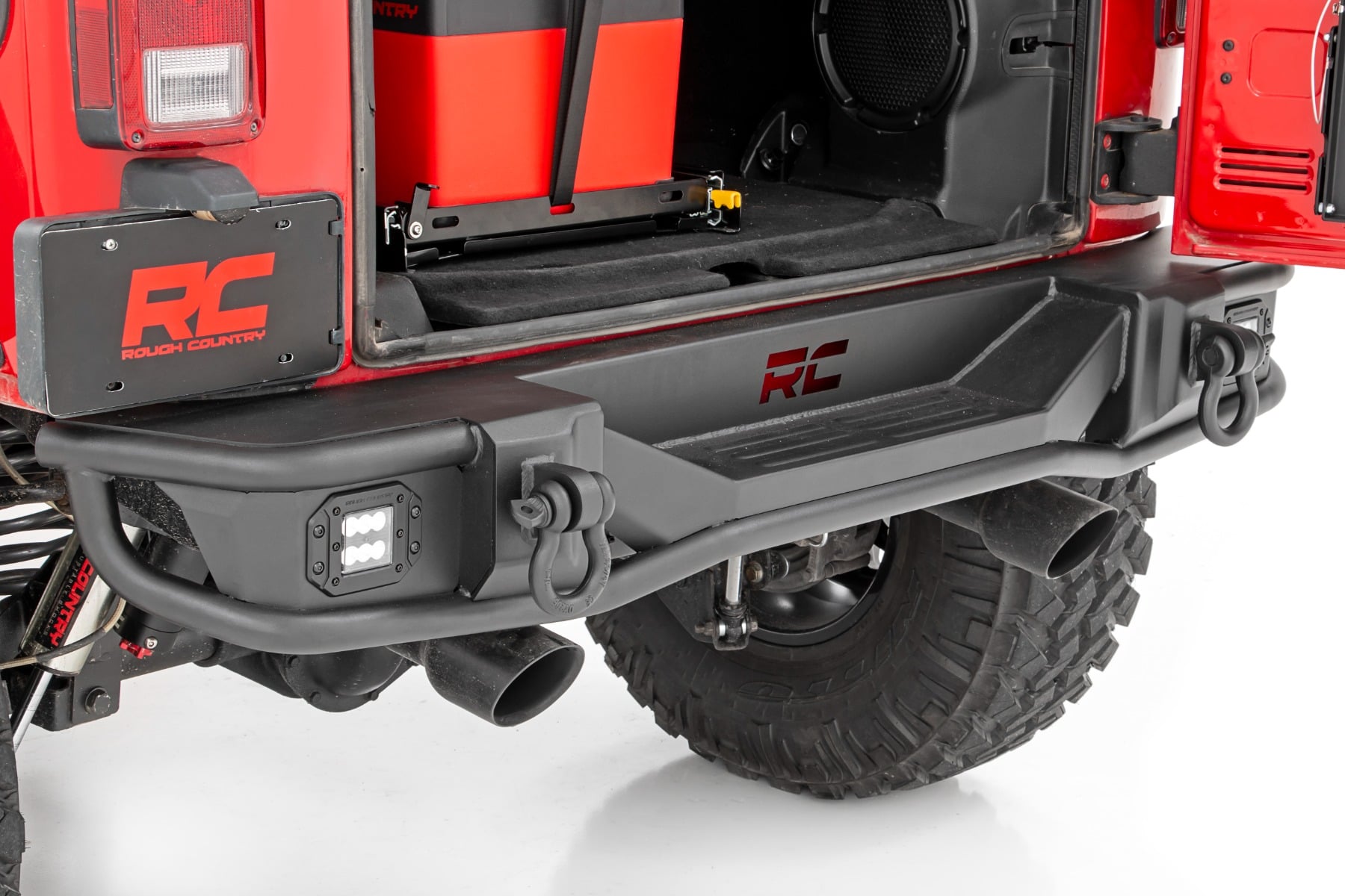 Rough Country Rear Bumper Tubular Jeep Wrangler JK/Wrangler Unlimited (2007-2018)