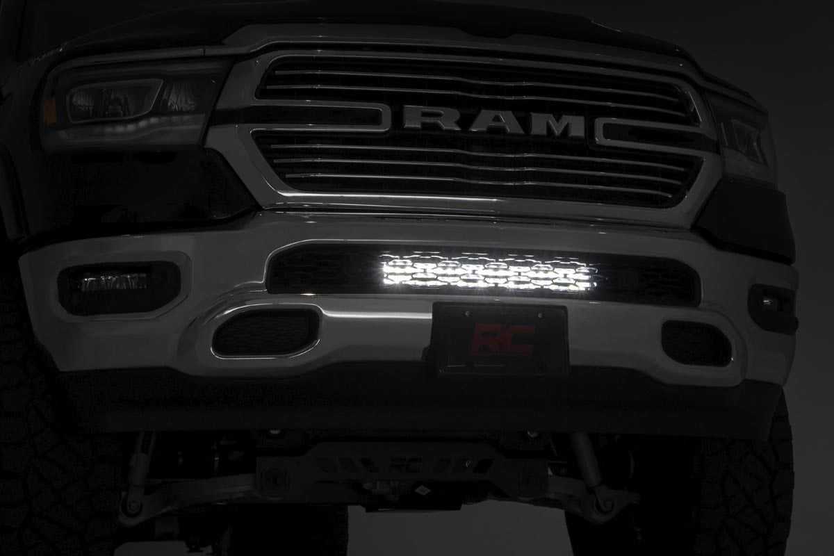 Rough Country LED Light Kit Bumper Mount 20β³ Spectrum Dual Row Ram 1500 (19-24)