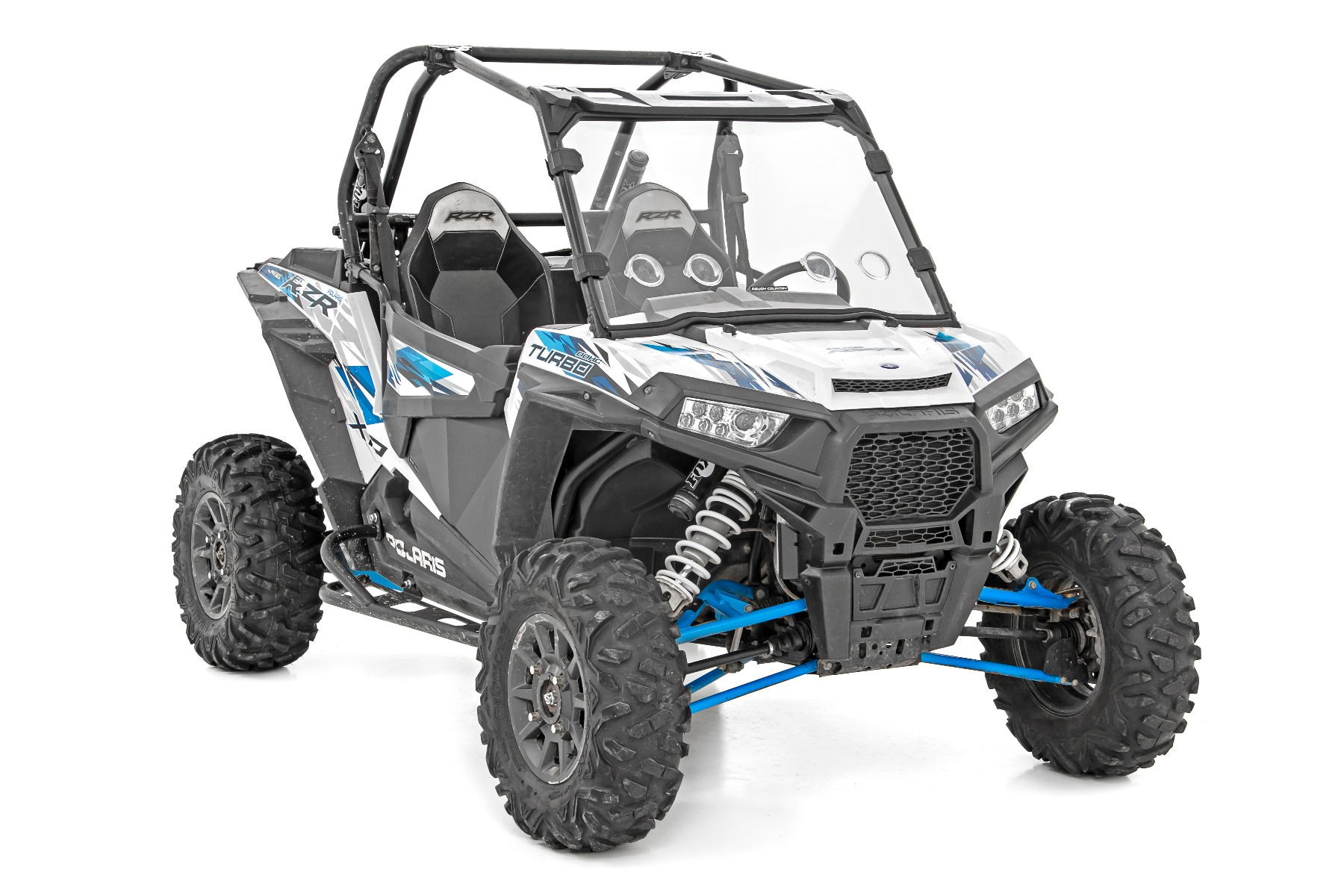 Rough Country Vented Full Windshield Scratch Resistant Polaris RZR
