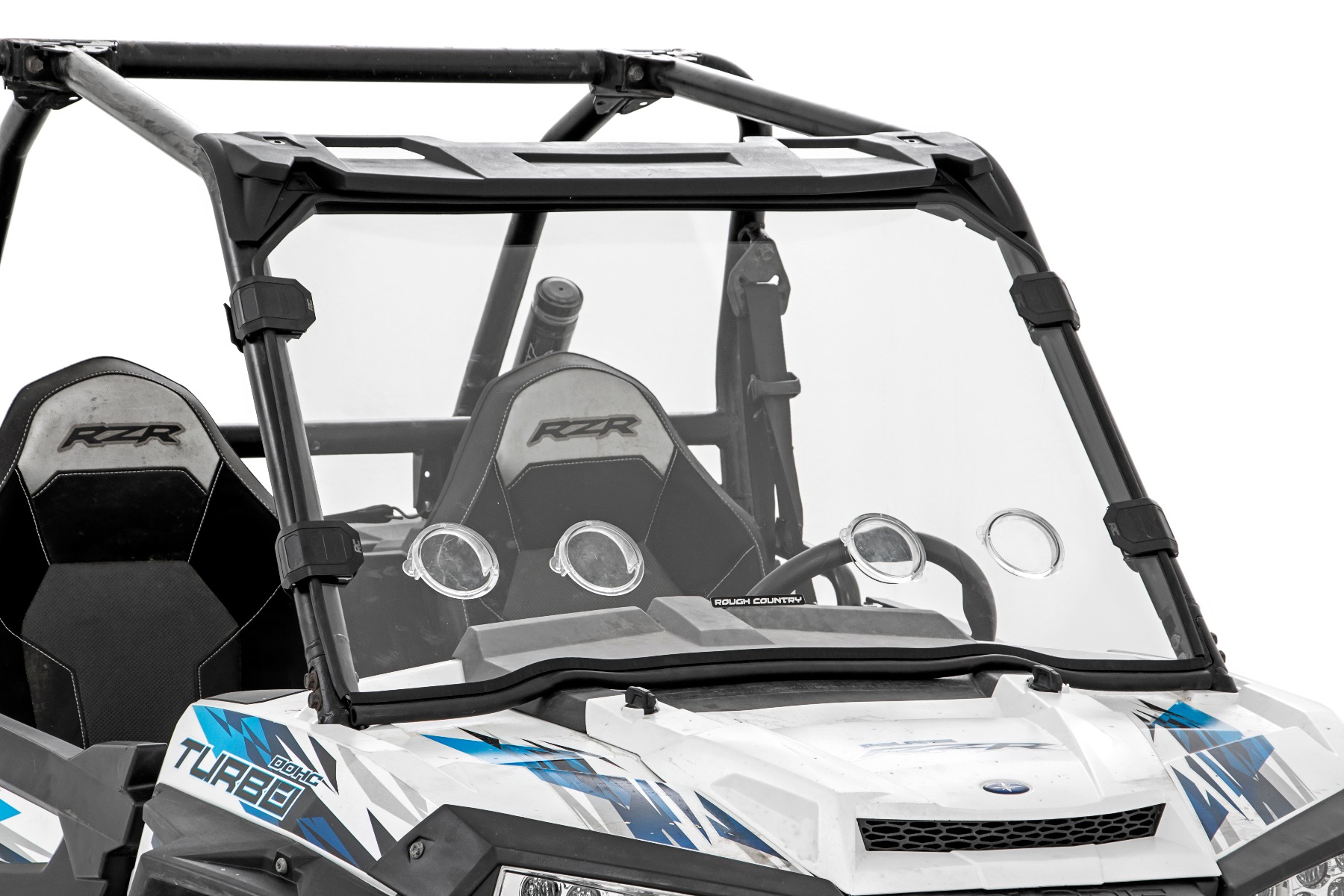 Rough Country Vented Full Windshield Scratch Resistant Polaris RZR