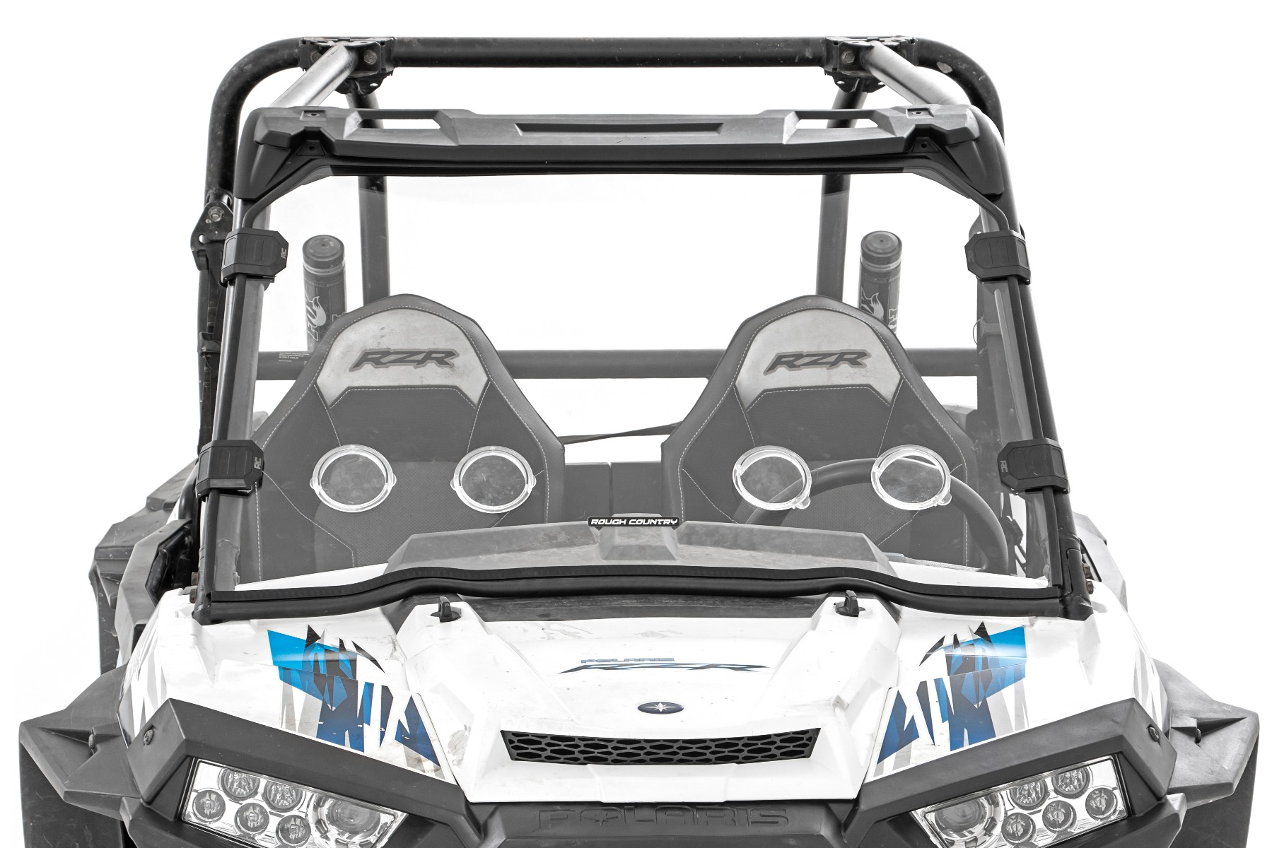 Rough Country Vented Full Windshield Scratch Resistant Polaris RZR