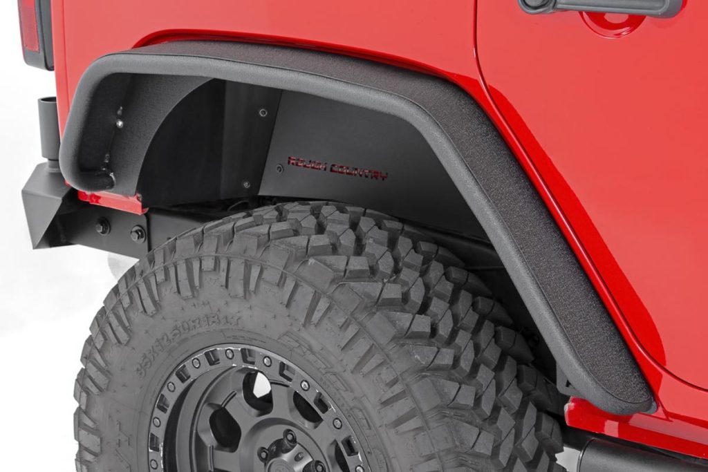 Rough Country Fender Flare Steel Rear Jeep Wrangler JK/Wrangler Unlimited (2007-2018)