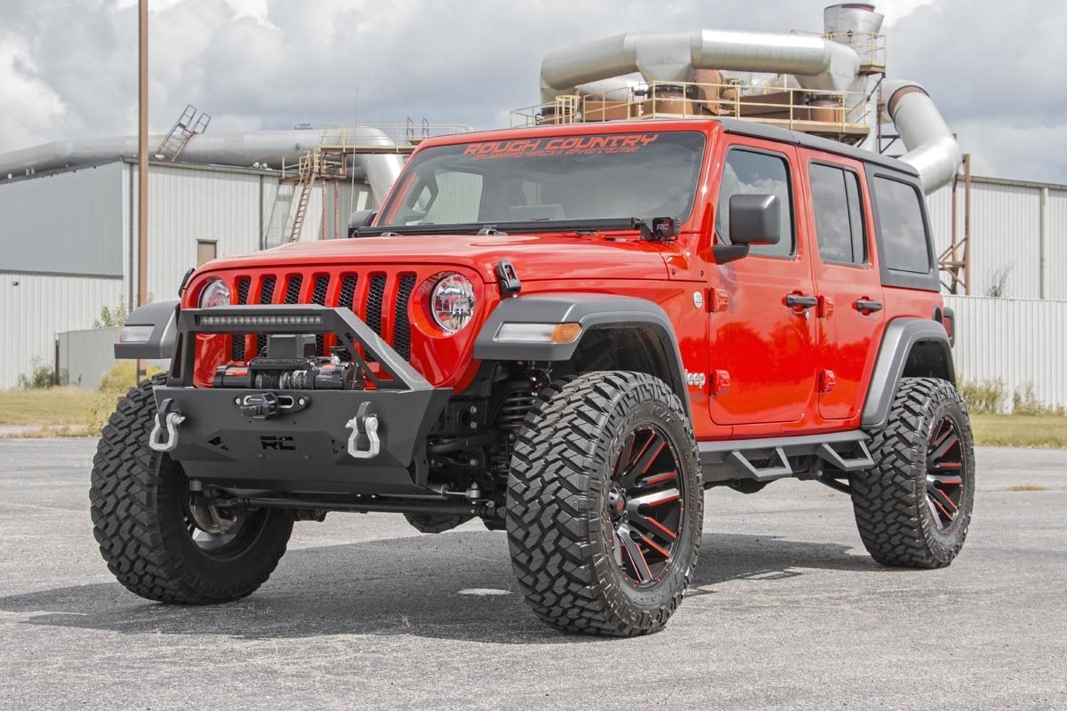 Rough Country LED Light Kit Cowl Mount 50β³ Spectrum Single Row Jeep Gladiator JT/Wrangler JL (18-26)