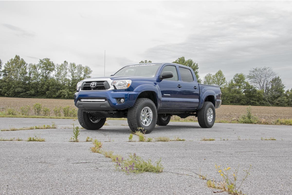 Rough Country 3 Inch Lift Kit Red Spacer Toyota Tacoma 2WD/4WD (2005-2023)