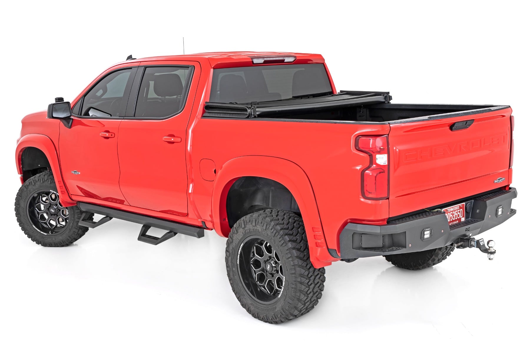 Rough Country SRX2 Adj Aluminum Step Crew Cab Chevy/GMC 1500/2500HD (19-26)