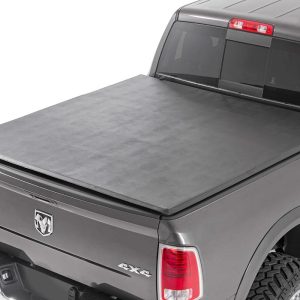 Rough Country Soft Tri-Fold Bed Cover 5β7β³ Bed Ram 1500 2WD/4WD (2009-2018 & Classic)