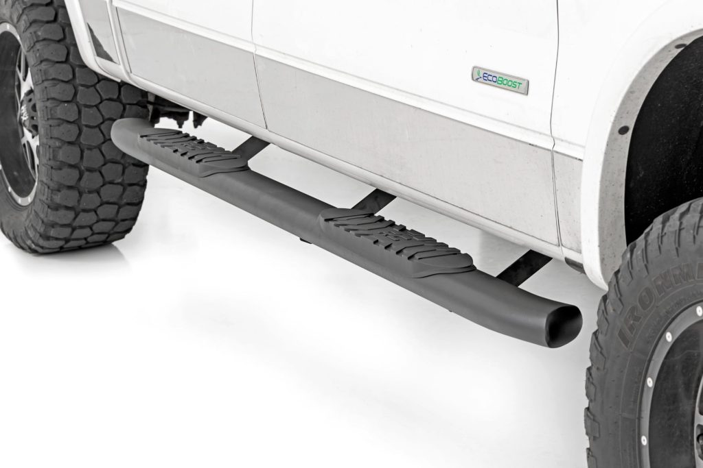 Rough Country Oval Nerf Step Crew Cab Black Ford F-150 2WD/4WD (2009-2014)
