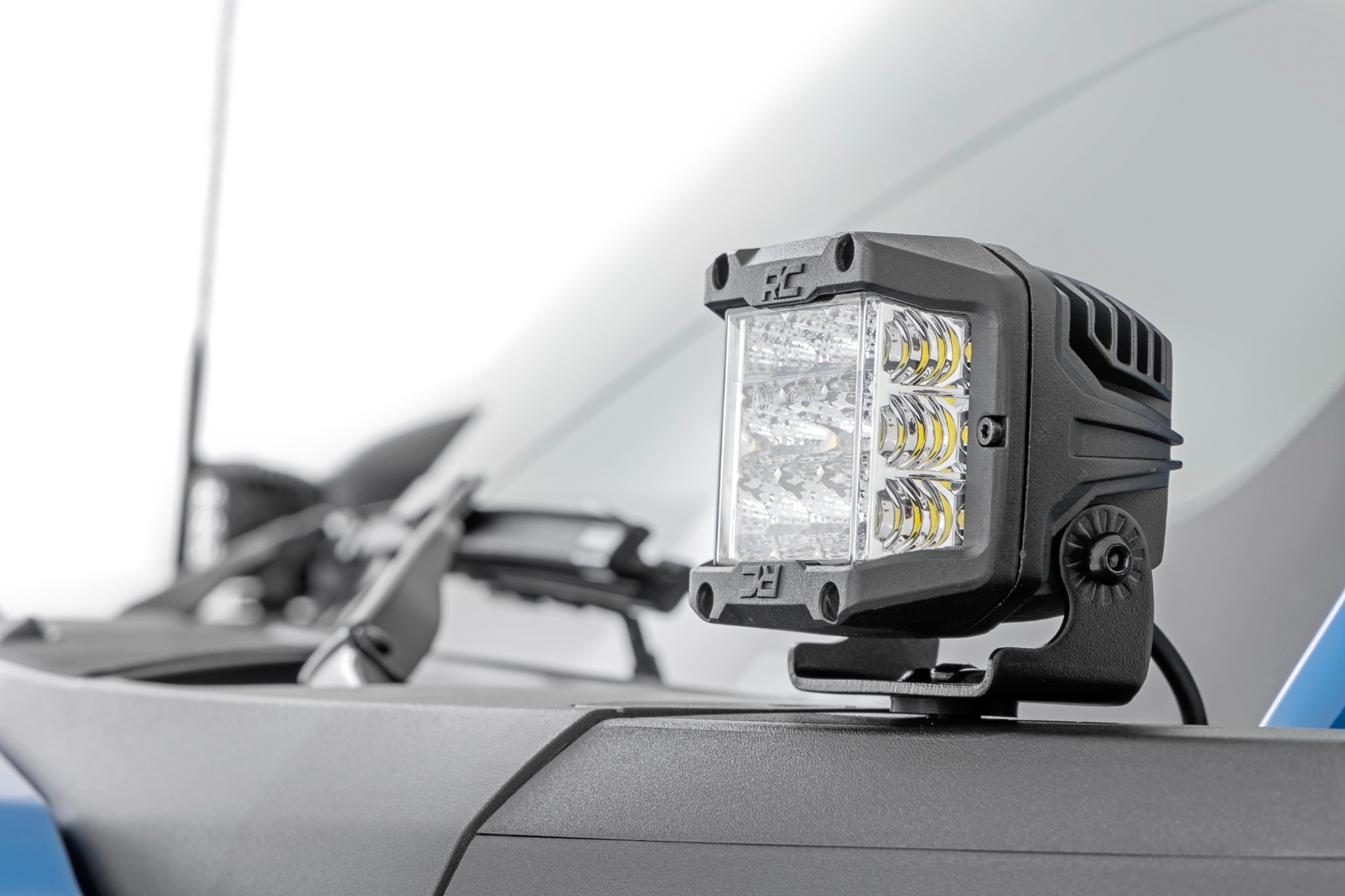 Rough Country LED Light Kit Ditch Mount 2β³ Spectrum Pair Spot Pattern Ford Bronco (21-26)