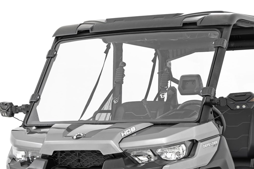 Rough Country Full Windshield Scratch Resistant Can-Am Defender HD 8/HD 9/HD 10