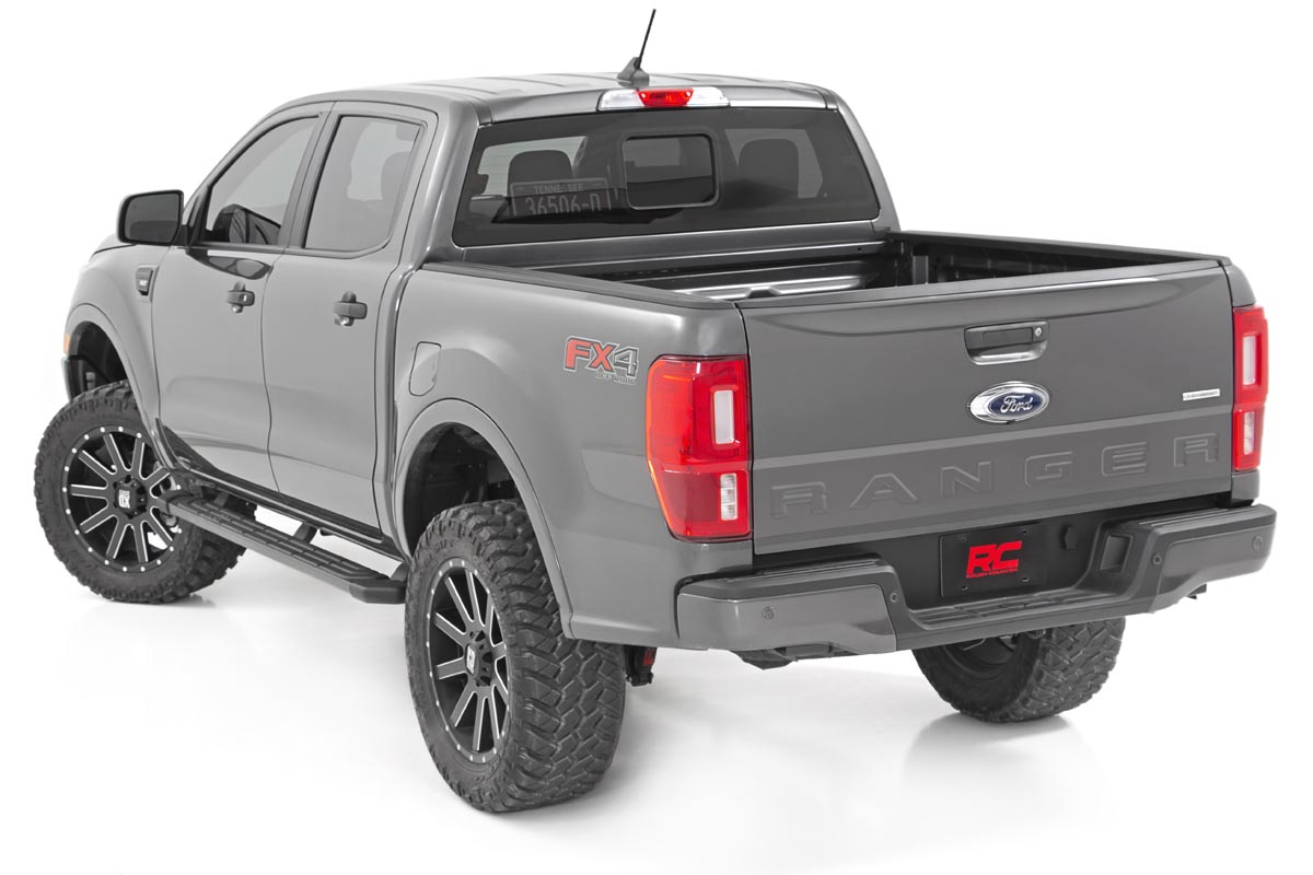 Rough Country 3.5 Inch Lift Kit Forged Alum UCA Cast Steel Knucles Ford Ranger (19-23)