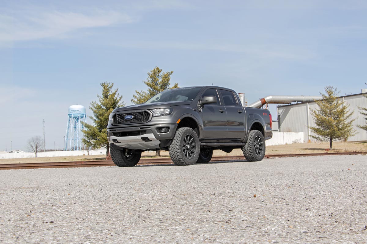 Rough Country 3.5 Inch Lift Kit N3 Cast Steel Knuckles Ford Ranger 4WD (2019-2023)